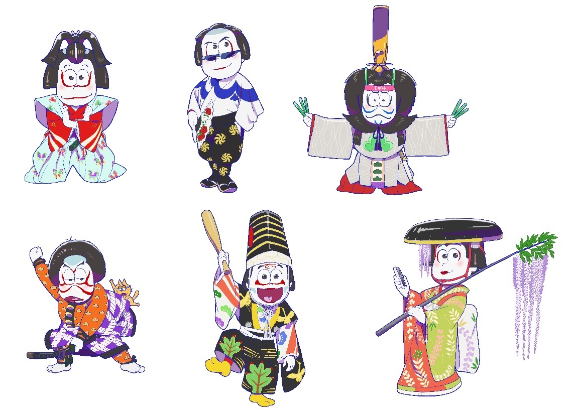 アニメ おそ松さん 歌舞伎とのコラボ商品プロジェクト第2弾発表 歌舞伎スタイルの六つ子をグッズ化 アキバ総研