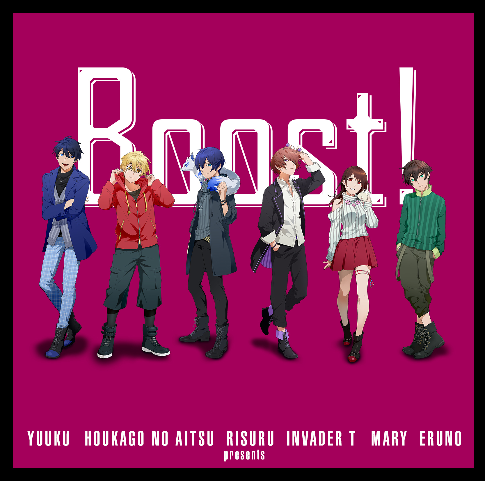 人気歌い手6名のコンピCD「Boost!」発売！ InvaderT、えるの、放課後の 