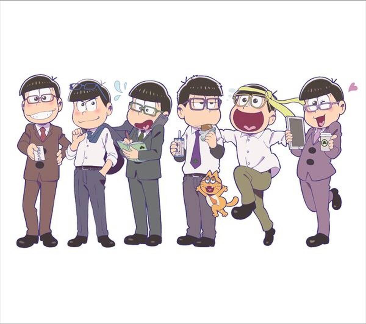 Tvアニメ おそ松さん Cd全巻購入特典に サラリー松 クズニートな6つ子がスーツを着こなす アキバ総研