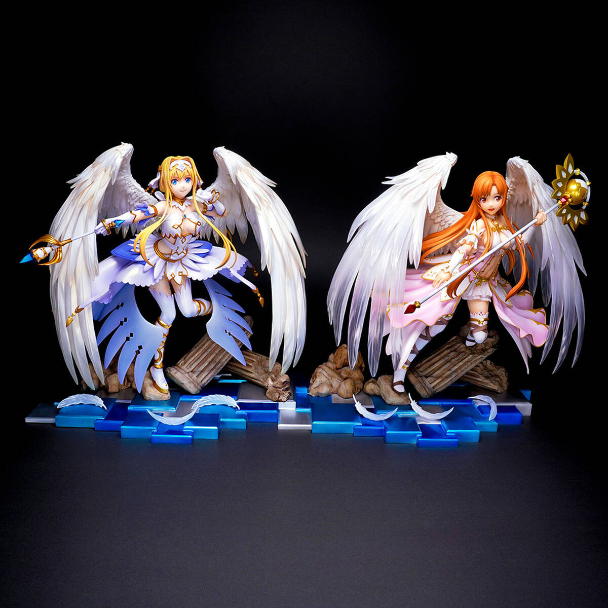 翼を大きく広げた天使姿の アスナ アリス のスケールフィギュアが登場 2種購入でオリジナルアクリルクロックプレゼントも アキバ総研